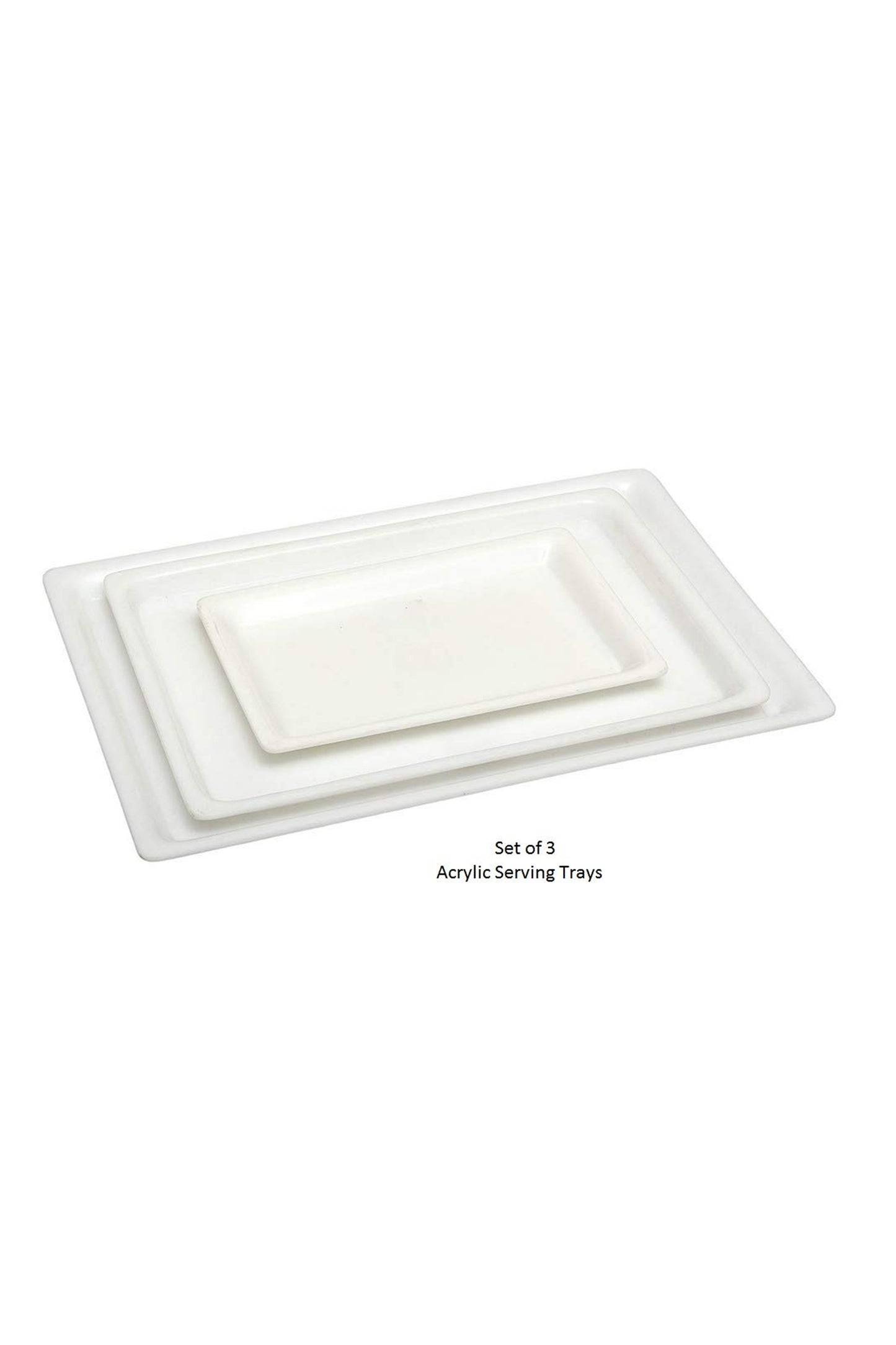 Enjoy every moment with Swift International's Acrylic Tray Trio! Set of - 3.