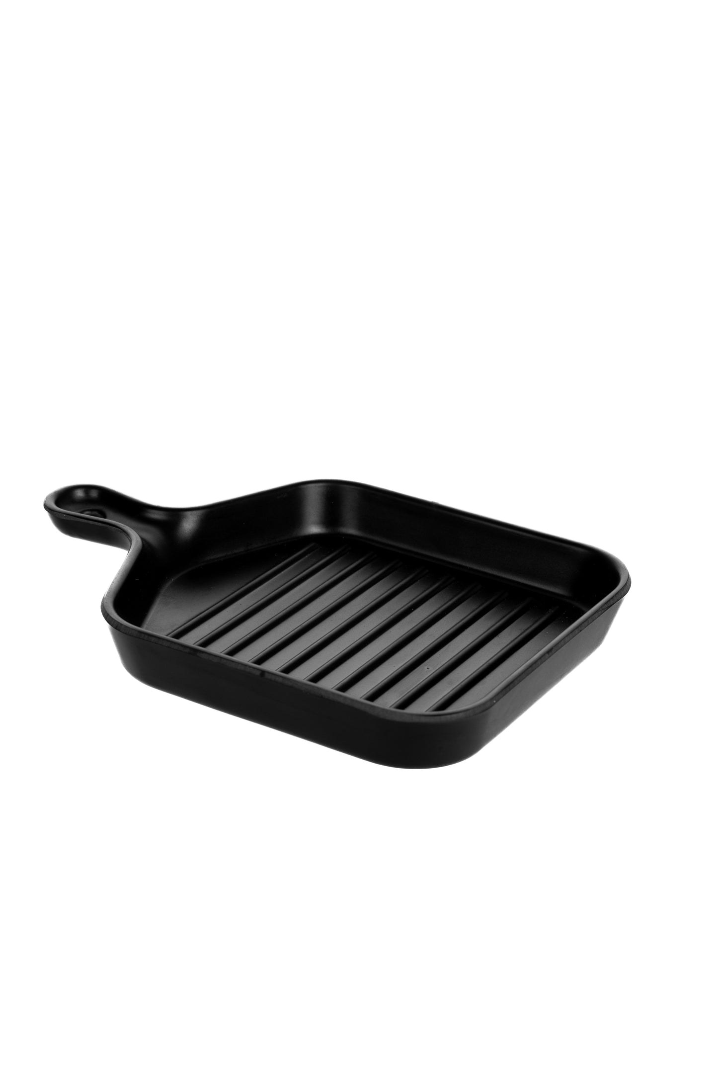 Melamine Square Grill Platter Matte Black for Servings.