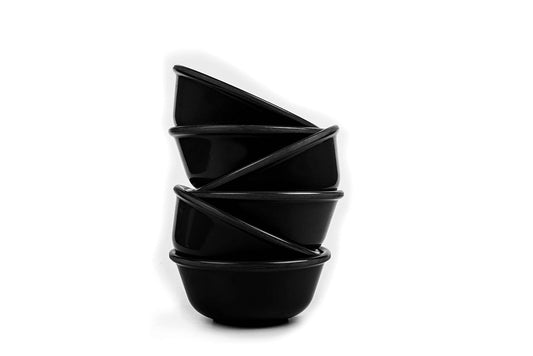 Black Melamine Prime Vati, Round Shape, Capacity -100 ml.