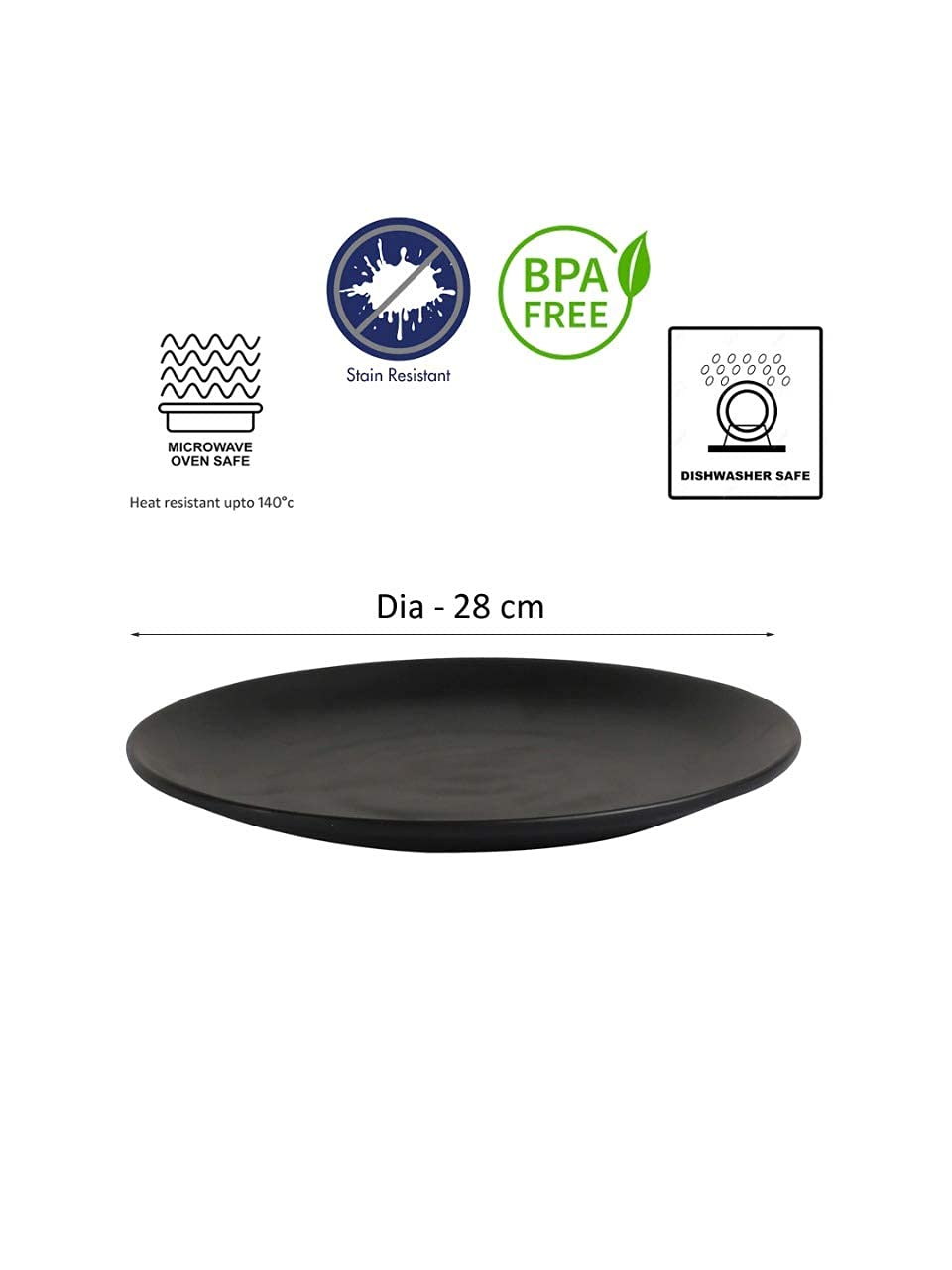 Exclusive 11" Dinner Plate Multicolor Stone. (4042)