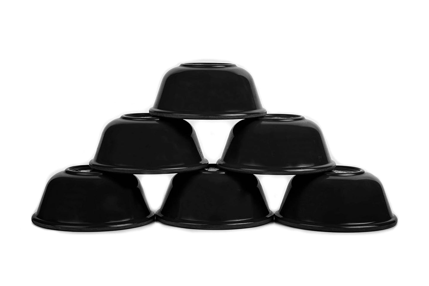 Swift International Melamine Prime Vati, Round Shape, Capacity -100 ml Vati, Melamine Round Vati (Black)
