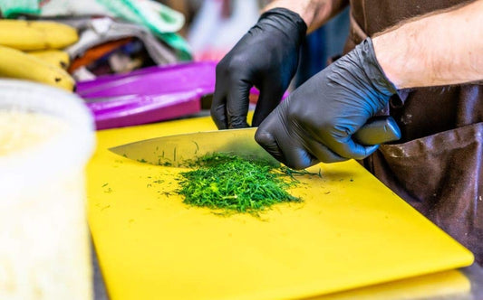 Our Plastic Cutting Chopping Board! Yellow Color.