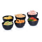 Our 250 ML Black Dynamic Melamine Bowls – for small desserts and delightful servings.