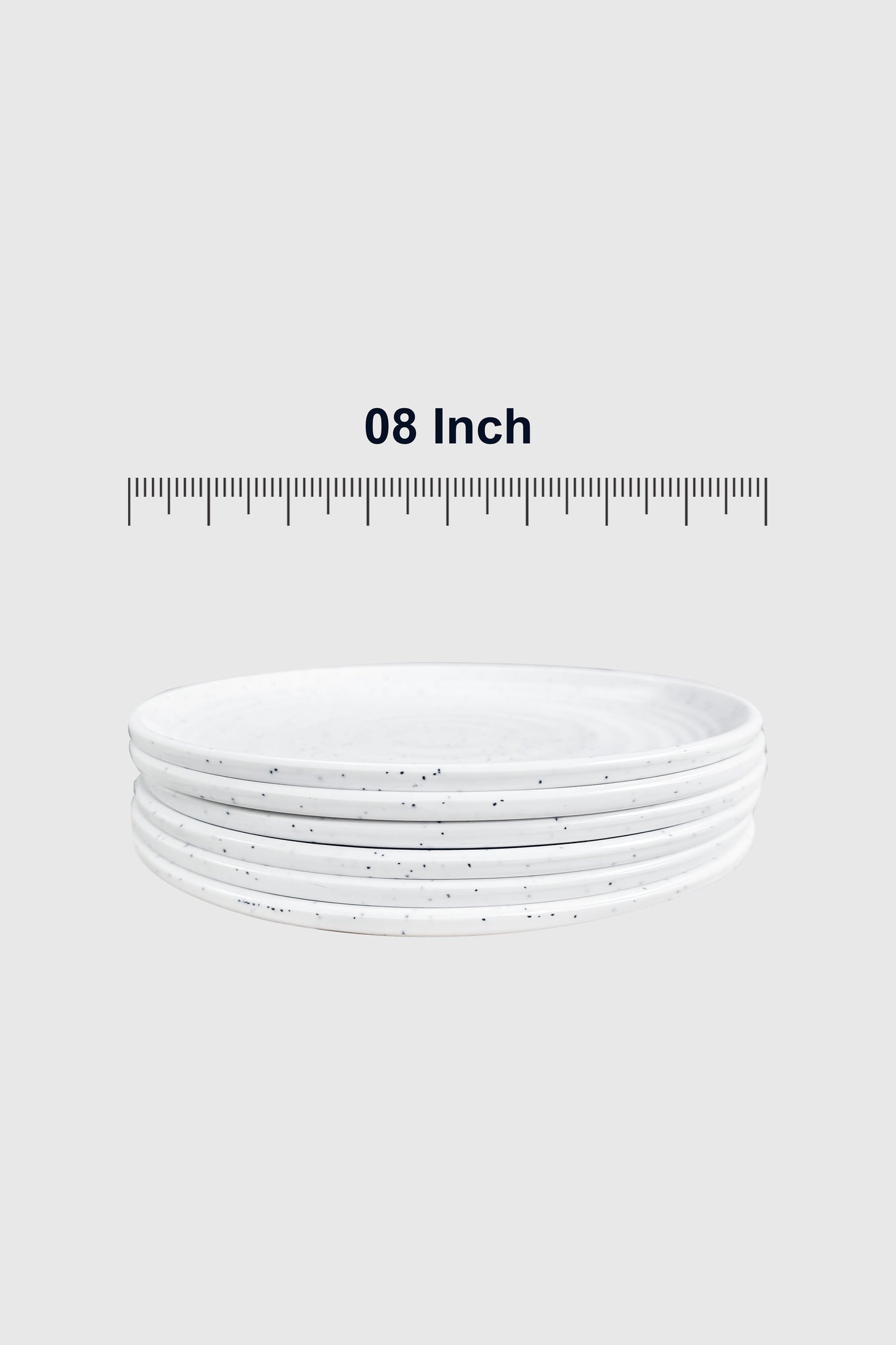 Limited Edition Melamine Dinner set of 24 Pieces (White Granite)