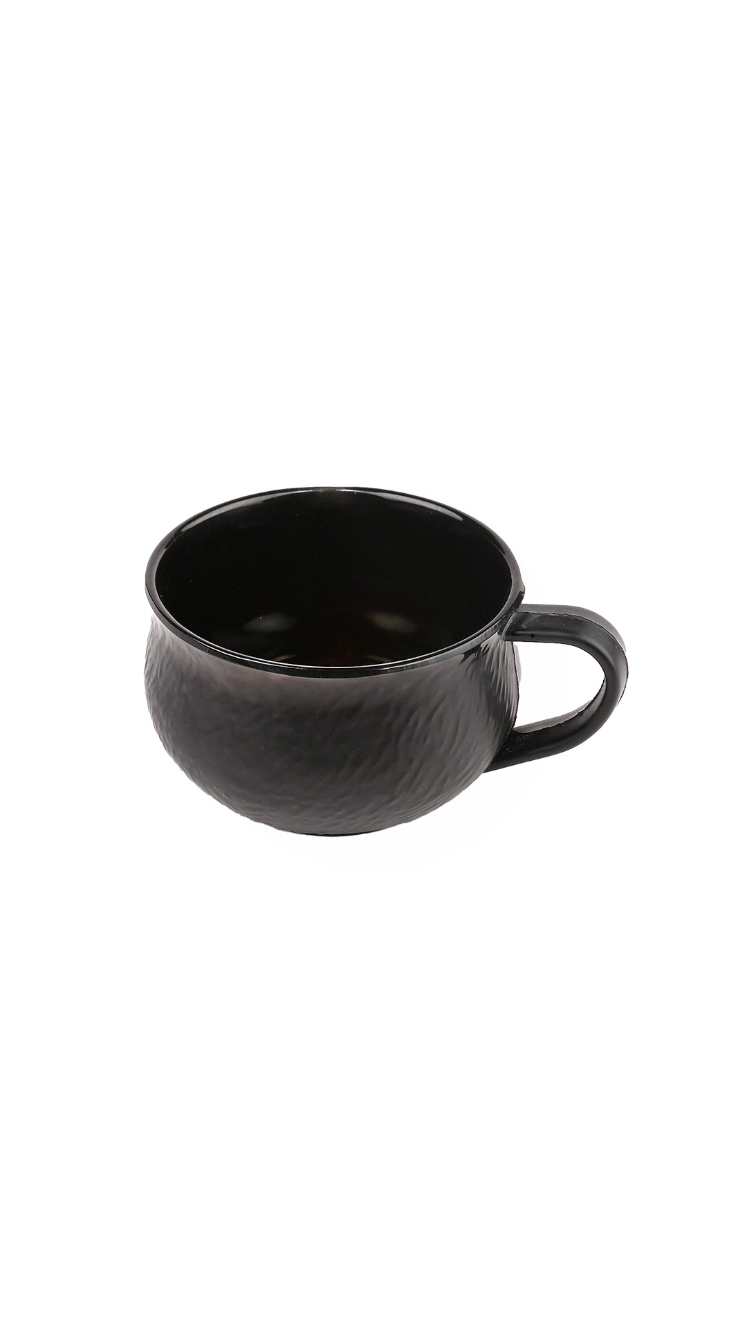 Black Melamine Soup Cups Microwave Safe, 150ml Capacity.