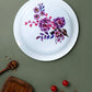 Elevate your dining experience with your Lavender Floral Plate collection. They are crafted from durable plastic.