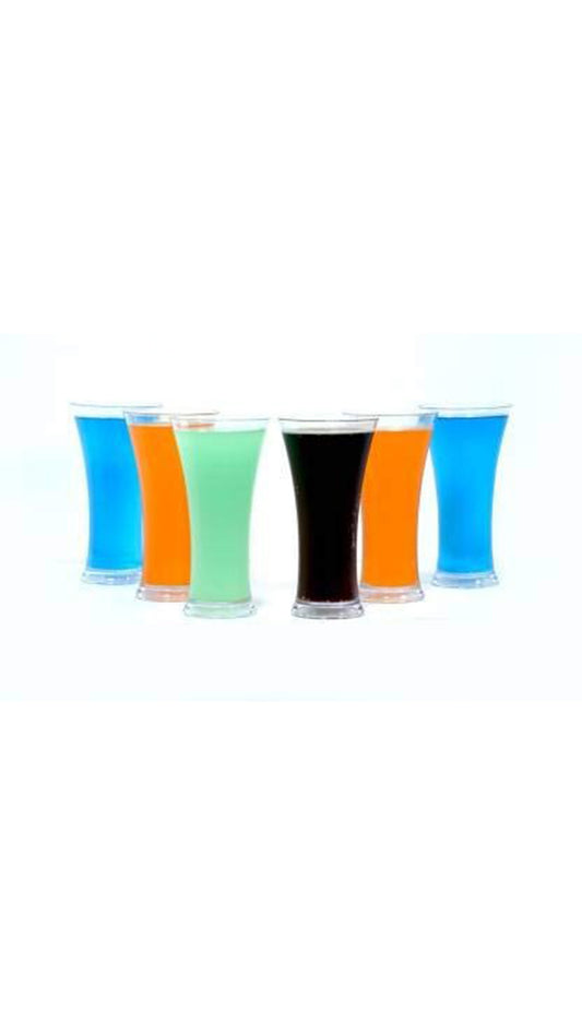 Polycarbonate 300 ml Transparent Plisner Glass.