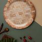 Exclusive 11" Dinner Melamine Plate Bamboo Texture. (4009)