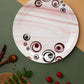 Exclusive 11" Dinner Plate Melamine Cute Mushroom. (4026)