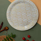 Exclusive 11" Dinner/Lunch Unbreakable Lightweight Melamine Round Classic Gold Full-Size Plate.