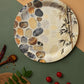 Exclusive 11" Dinner/Lunch Unbreakable Lightweight Melamine Round Multicolor Stone Full-Size Plate.