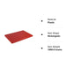 Our Plastic® Cutting Chopping Board! Crafted for kitchen convenience, this durable board boasts an extra thickness for stability and a non-slip. Red Color.