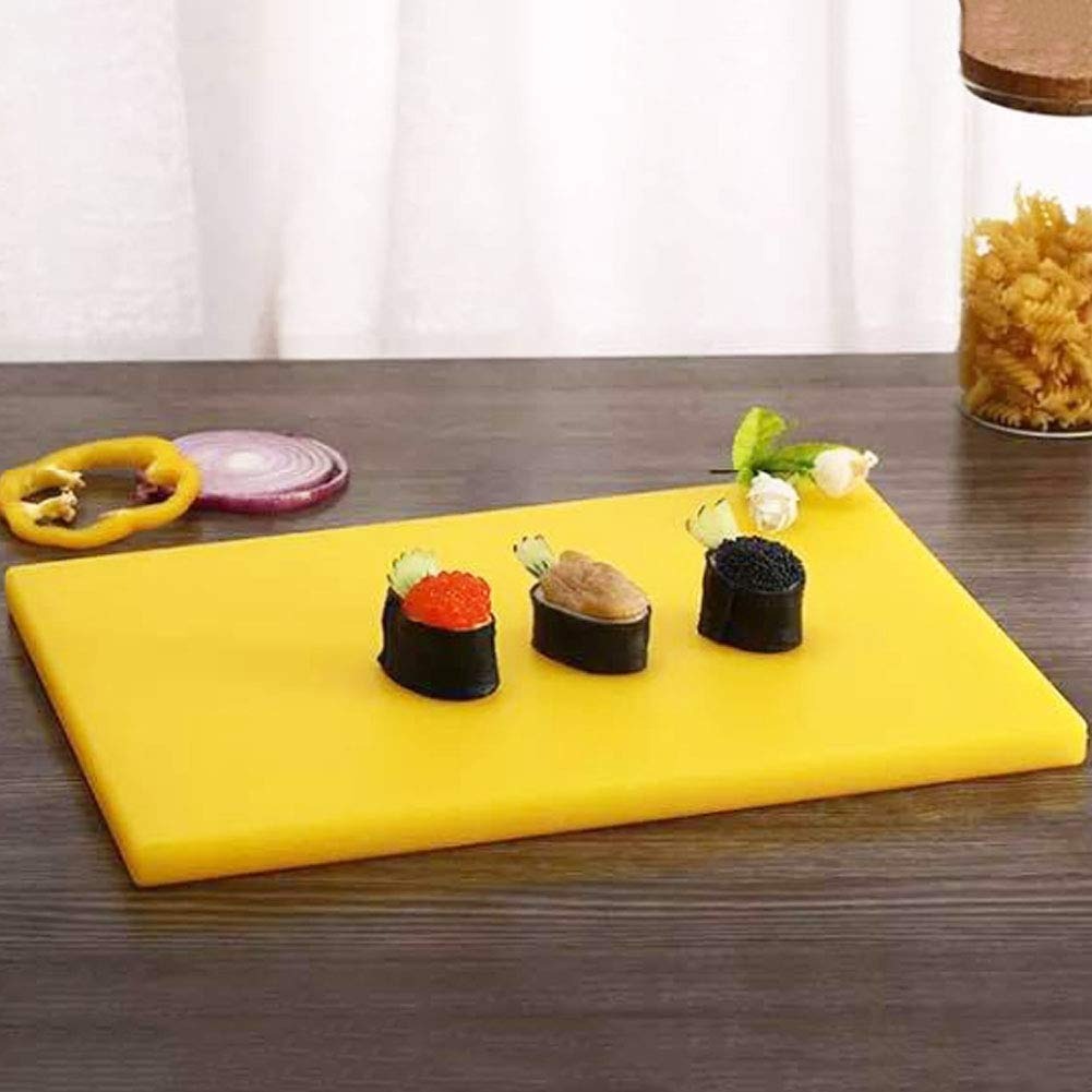 Our Plastic Cutting Chopping Board! Yellow Color.