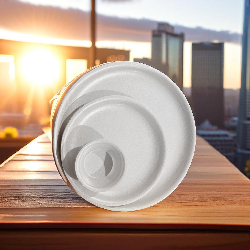Swift International Acrylic Ivory Marble Dinner Set of 18 Pieces