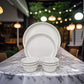 Swift International Acrylic Ivory Marble Dinner Set of 18 Pieces