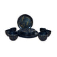 Limited Edition Melamine Dinner set of 24 Pieces (Black Gold)